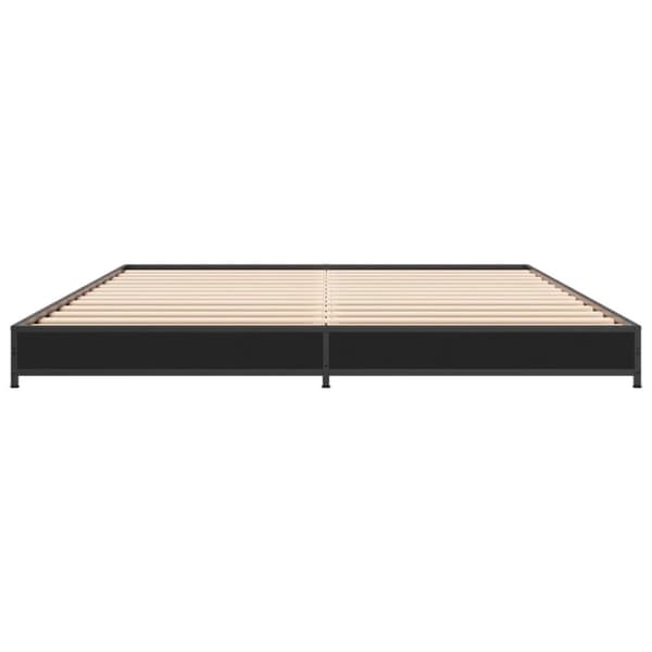 vidaXL Sengeramme svart 120x200 cm konstruert tre og metall