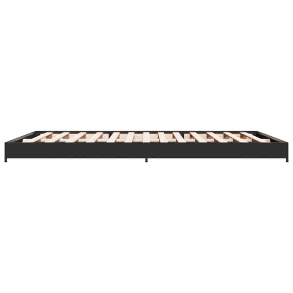 vidaXL Sengeramme svart 120x200 cm konstruert tre og metall
