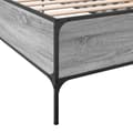 Miniatyrbilde 6 av 9: vidaXL Sengeramme grå sonoma 90x200 cm konstruert tre og metall