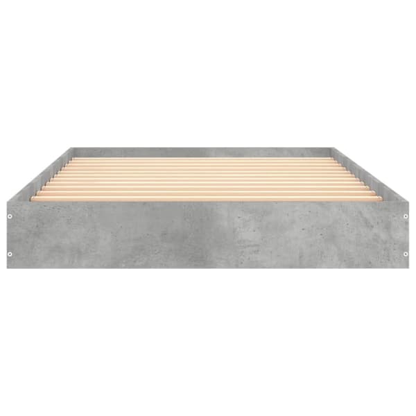 vidaXL sengeramme 100x200 cm konstrueret træ betongrå