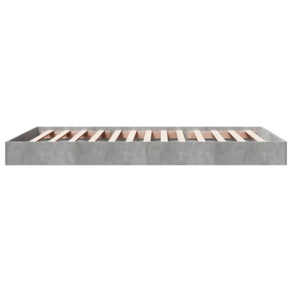 vidaXL sengeramme 100x200 cm konstrueret træ betongrå