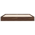 Miniatyrbilde 4 av 10: vidaXL Sengeramme uten madrass brun eik 140x200 cm konstruert tre