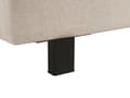 Miniatyrbilde 7 av 11: Vannseng Beige Polyester Stoff 160 x 200 cm Sengegavl Lamelbunn Soverom Minimalistisk Moderne