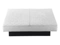 Miniatyrbilde 9 av 11: Vannseng Beige Polyester Stoff 160 x 200 cm Sengegavl Lamelbunn Soverom Minimalistisk Moderne