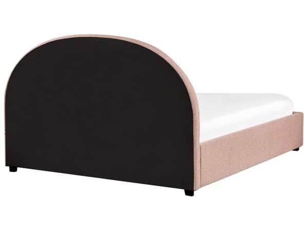 Dobbelt containerseng betrukket med minimalistisk retro beige stof 160 x 200