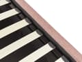 Miniatyrbillede 9 af 10: Dobbelt containerseng betrukket med minimalistisk retro beige stof 160 x 200