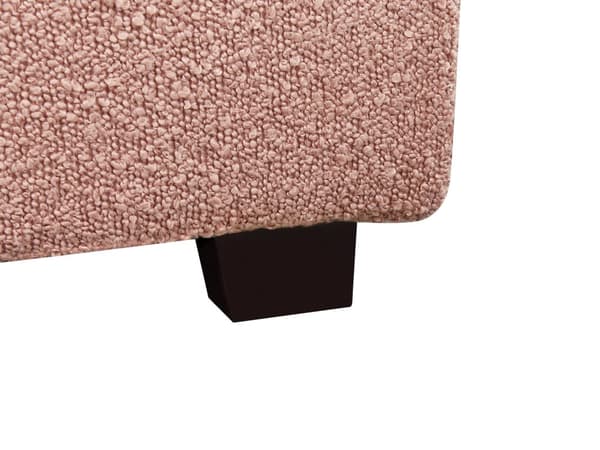 Dobbelt containerseng betrukket med minimalistisk retro beige stof 160 x 200