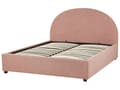 Miniatyrbillede 7 af 11: Dobbelt containerseng betrukket med minimalistisk retro beige stof 140 x 200