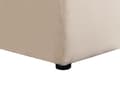Miniatyrbild 9 av 11: Vattensäng Beige Sammet 180 x 200 cm Dubbelstorlek med Madrass Högt Nackstöd med Förvaringsbänk