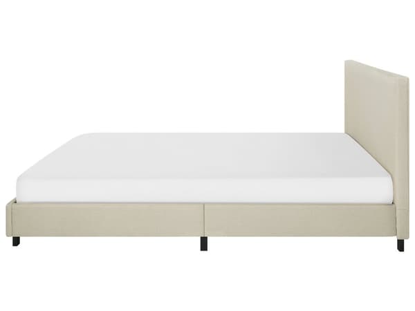 Vattensäng Lamellbas Sängram Beige Polyester Tyg 180 x 200 cm Klädd Modern Design