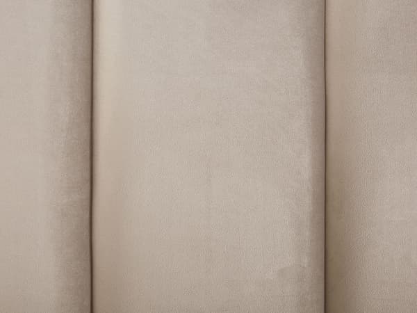 Sengeramme Taupe Fløyel 160 x 200 cm Svarte metallben Oppbevaringsrom Polstret sengegavl Soverom