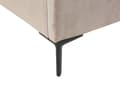 Miniatyrbillede 11 af 11: Sengeramme Taupe Velvet 180 x 200 cm Sorte metalben Opbevaringsrum Polstret hovedgærde Soveværelse