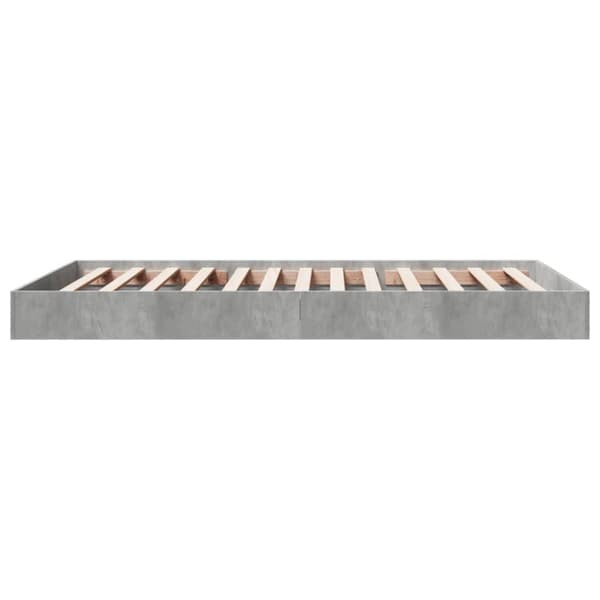 vidaXL Sengeramme betonggrå 90x190 cm konstruert tre