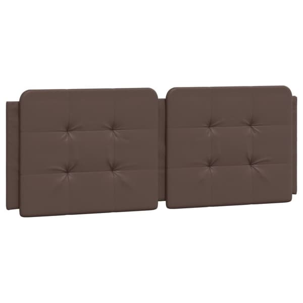 vidaXL Säng med madrass brun 120x200 cm konstläder