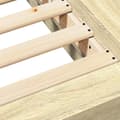 Miniatyrbilde 7 av 10: vidaXL Sengeramme sonoma eik 120x190 cm konstruert tre