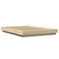Miniatyrbilde 1 av 10: vidaXL Sengeramme sonoma eik 120x190 cm konstruert tre