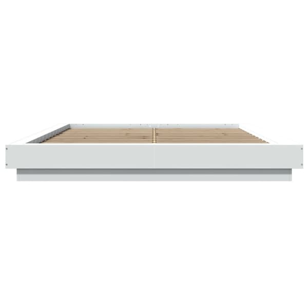 vidaXL Sengeramme hvit 150x200 cm konstruert tre