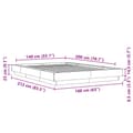 Miniatyrbilde 9 av 10: vidaXL Sengeramme hvit 140x200 cm konstruert tre