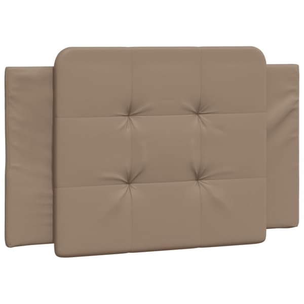 vidaXL Säng med madrass cappuccino 100x200 cm konstläder