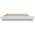 Miniatyrbilde 3 av 10: vidaXL Sengeramme hvit 120x190 cm konstruert tre