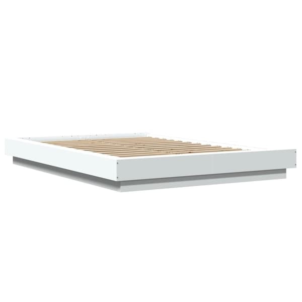 vidaXL Sengeramme hvit 120x190 cm konstruert tre