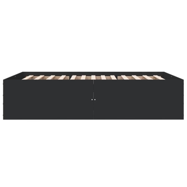 vidaXL Sengeramme svart 120x200 cm konstruert tre