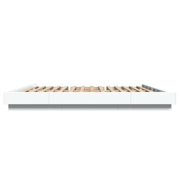 vidaXL Sengeramme hvit 180x200 cm konstruert tre