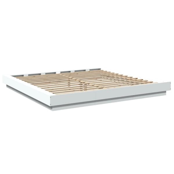 vidaXL Sengeramme hvit 180x200 cm konstruert tre
