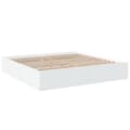 Miniatyrbilde 5 av 10: vidaXL Sengeramme hvit 200x200 cm konstruert tre