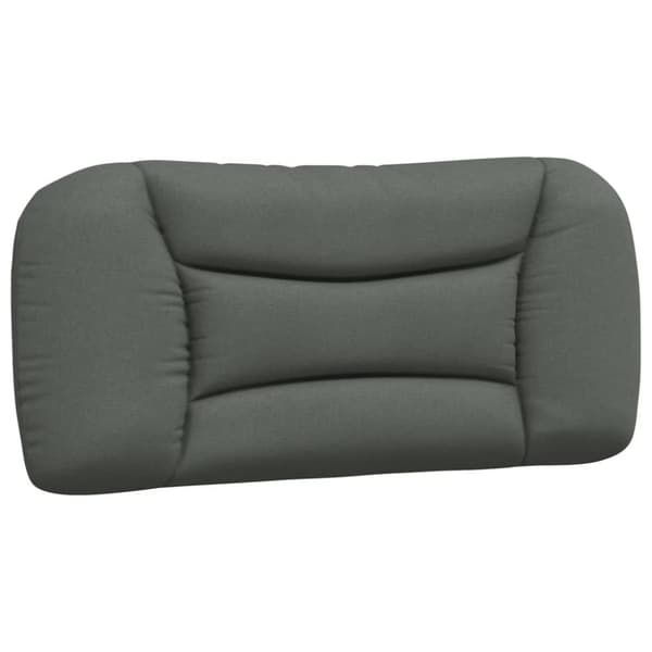 vidaXL Säng med madrass mörkgrå 90x190 cm tyg