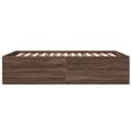 Miniatyrbilde 4 av 10: vidaXL Sengeramme brun eik 120x200 cm konstruert tre