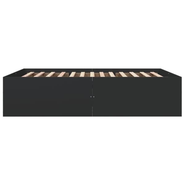 vidaXL Sengeramme svart 150x200 cm konstruert tre