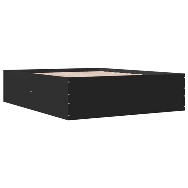 vidaXL Sengeramme svart 150x200 cm konstruert tre