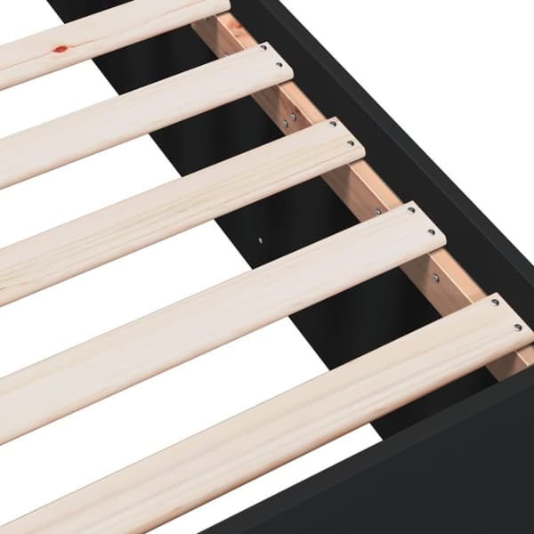 vidaXL Sengeramme svart 150x200 cm konstruert tre