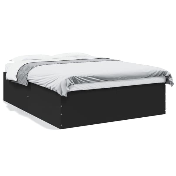 vidaXL Sengeramme svart 150x200 cm konstruert tre