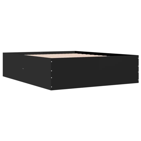 vidaXL Sengeramme svart 150x200 cm konstruert tre