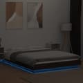 Miniatyrbilde 4 av 11: vidaXL Sengeramme med LED-lys brun eik 135x190 cm konstruert tre