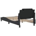 Miniatyrbilde 7 av 11: vidaXL Sengeramme med hodegavl svart 80x200 cm kunstlær