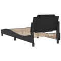 Miniatyrbilde 7 av 11: vidaXL Sengeramme med hodegavl svart 100x200 cm kunstlær