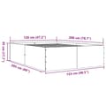Miniatyrbilde 9 av 10: vidaXL Sengeramme røkt eik 120x200 cm konstruert tre