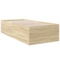 Miniatyrbilde 1 av 10: vidaXL Sengeramme sonoma eik 90x190 cm konstruert tre
