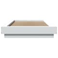 Miniatyrbilde 3 av 10: vidaXL Sengeramme hvit 100x200 cm konstruert tre