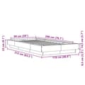 Miniatyrbilde 9 av 10: vidaXL Sengeramme hvit 100x200 cm konstruert tre