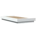 Miniatyrbilde 1 av 10: vidaXL Sengeramme hvit 100x200 cm konstruert tre