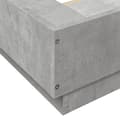 Miniatyrbilde 6 av 10: vidaXL Sengeramme betonggrå 200x200 cm konstruert tre