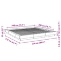 Miniatyrbilde 9 av 10: vidaXL Sengeramme betonggrå 200x200 cm konstruert tre