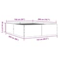 Miniatyrbilde 9 av 10: vidaXL Sengeramme sonoma eik 150x200 cm konstruert tre