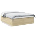 Miniatyrbilde 10 av 10: vidaXL Sengeramme sonoma eik 150x200 cm konstruert tre