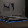 Miniatyrbilde 4 av 11: vidaXL Sengeramme med LED-lys svart 180x200 cm konstruert tre