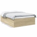 Miniatyrbilde 10 av 10: vidaXL Sengeramme sonoma eik 120x200 cm konstruert tre